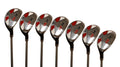 Men's Majek Golf All Hybrid Complete Full Set, which includes: #5, 6, 7, 8, 9, PW +SW Senior Flex Right Handed Utility "A" Flex Club