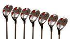 Men's Majek Golf All Hybrid Complete Full Set, which includes: #5, 6, 7, 8, 9, PW +SW Senior Flex Right Handed Utility "A" Flex Club