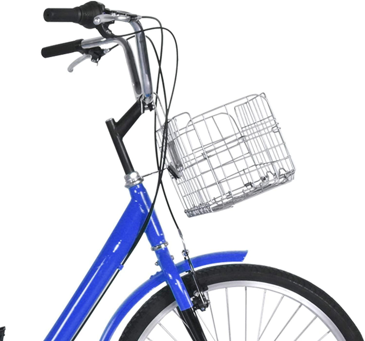 OneV FT Adult Tricycles, 3 Wheel Cruiser Bike, 7 Speed 24 inch Trikes with Front &amp; Rear Shopping Basket for Men, Women and Seniors