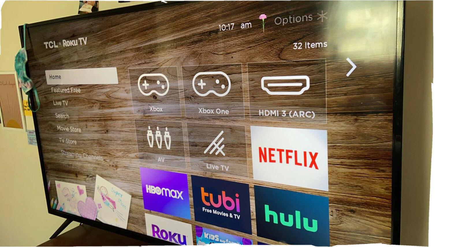 tcl 55s435 55'' 4k led smart tv - black