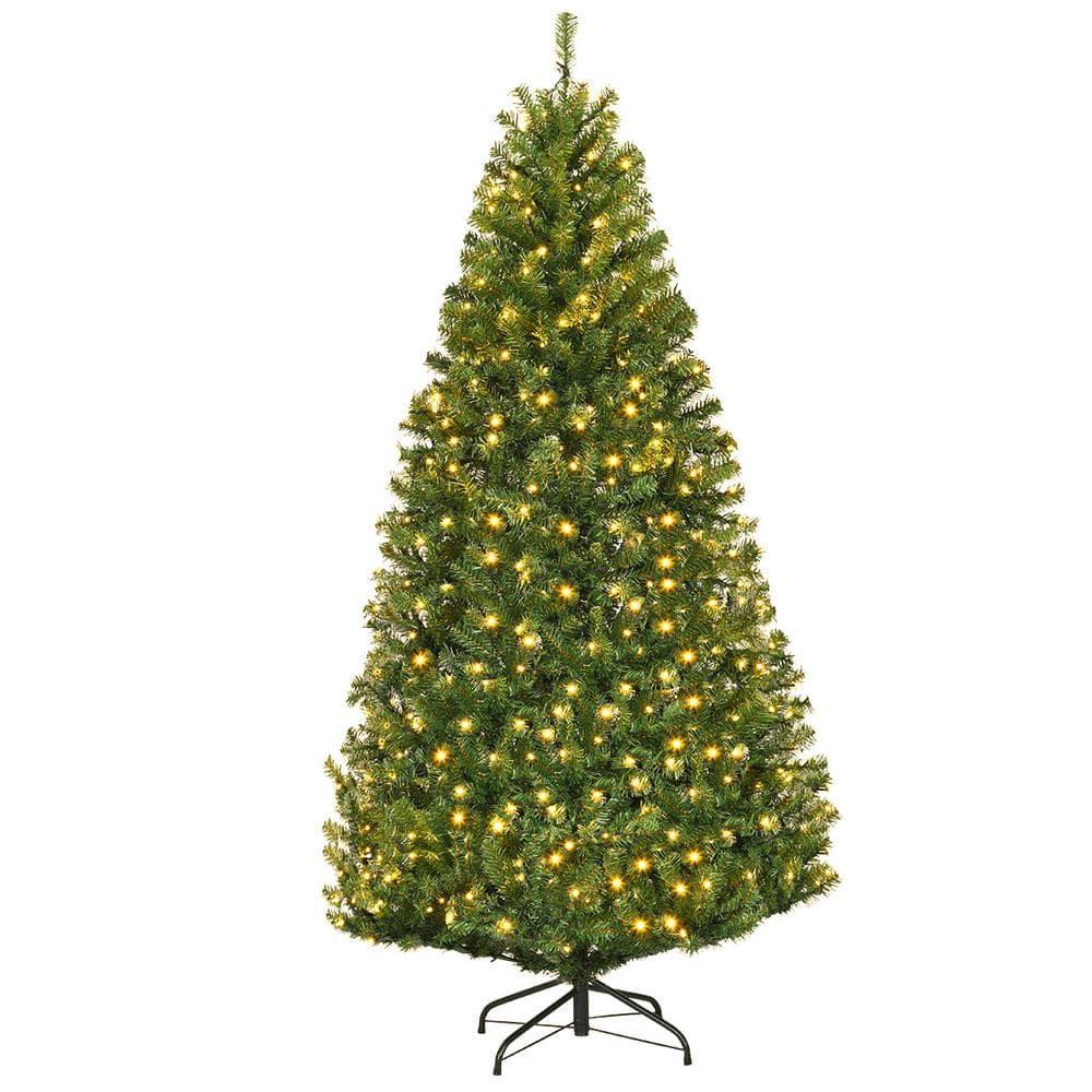 6 ft. Pre-Lit Artificial Christmas Tree with 350 LED Lights