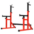 OUSGAR Multi-Function Barbell Rack Dip Stand Height Adjustable Barbell Stand Weight Lifting Rack Gym Family Fitness Squat Rack Weight Lifting Bench Press Dipping Station Weight Set