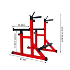 OUSGAR Multi-Function Barbell Rack Dip Stand Height Adjustable Barbell Stand Weight Lifting Rack Gym Family Fitness Squat Rack Weight Lifting Bench Press Dipping Station Weight Set