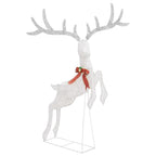 Eccomum Flying Reindeer Christmas Decoration 120 LEDs Silver Cold White