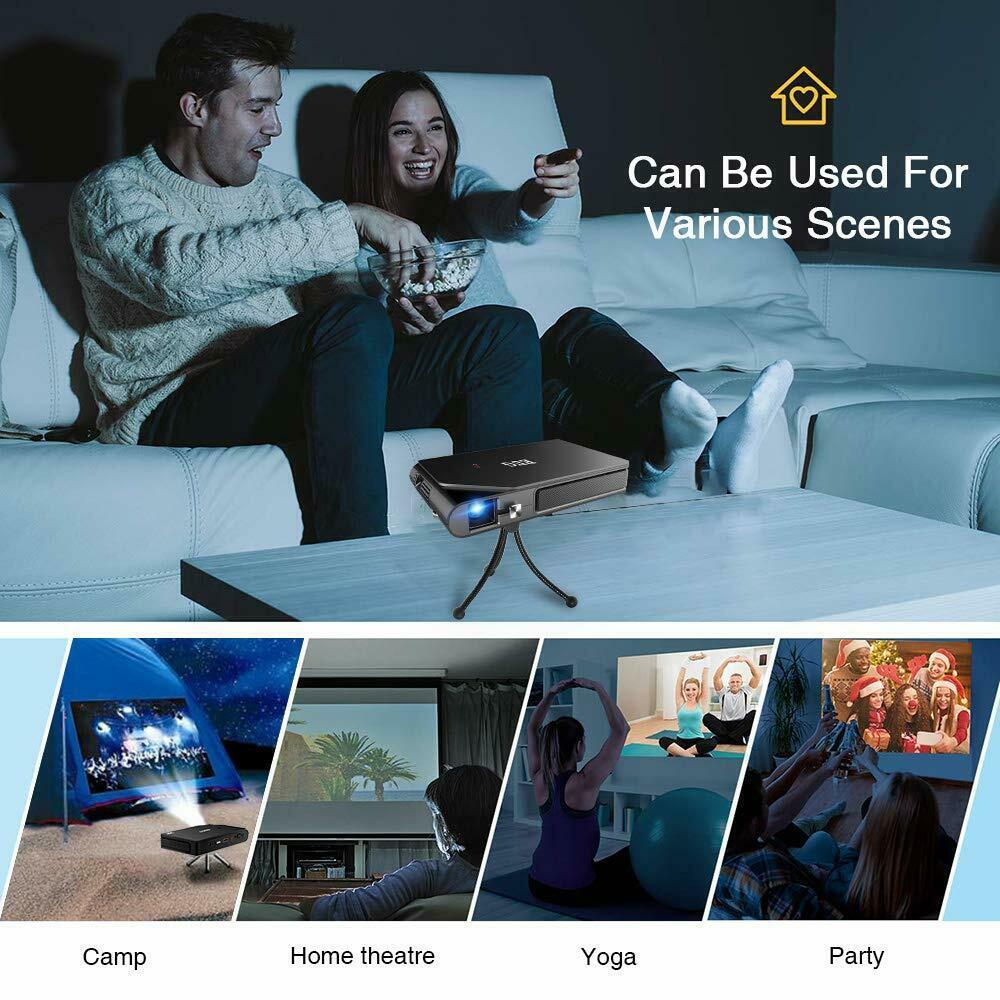 pico size dlp projector home cinema wifi proyector 3d movie meeting trip hdmi tv