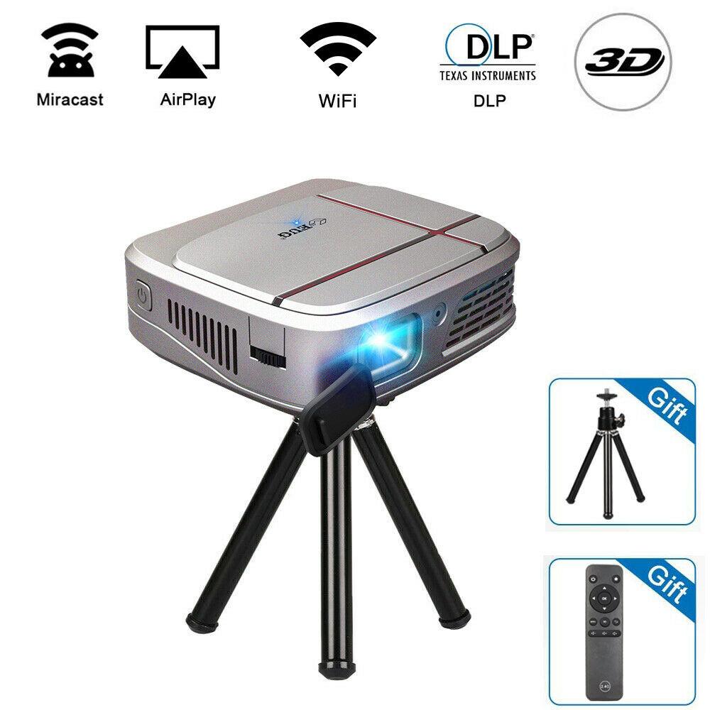 pico size dlp projector home cinema wifi proyector 3d movie meeting trip hdmi tv