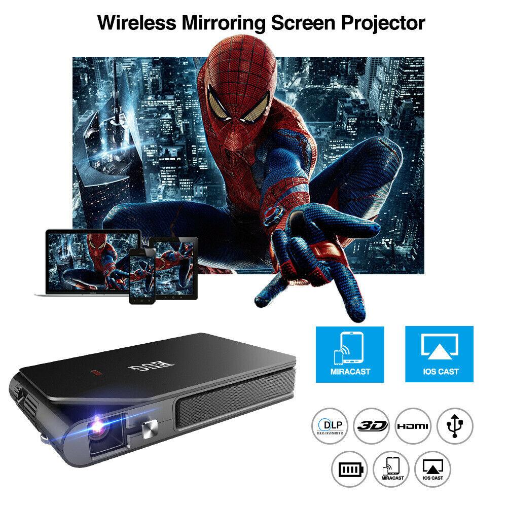 pico size dlp projector home cinema wifi proyector 3d movie meeting trip hdmi tv
