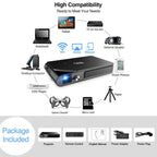 pico size dlp projector home cinema wifi proyector 3d movie meeting trip hdmi tv