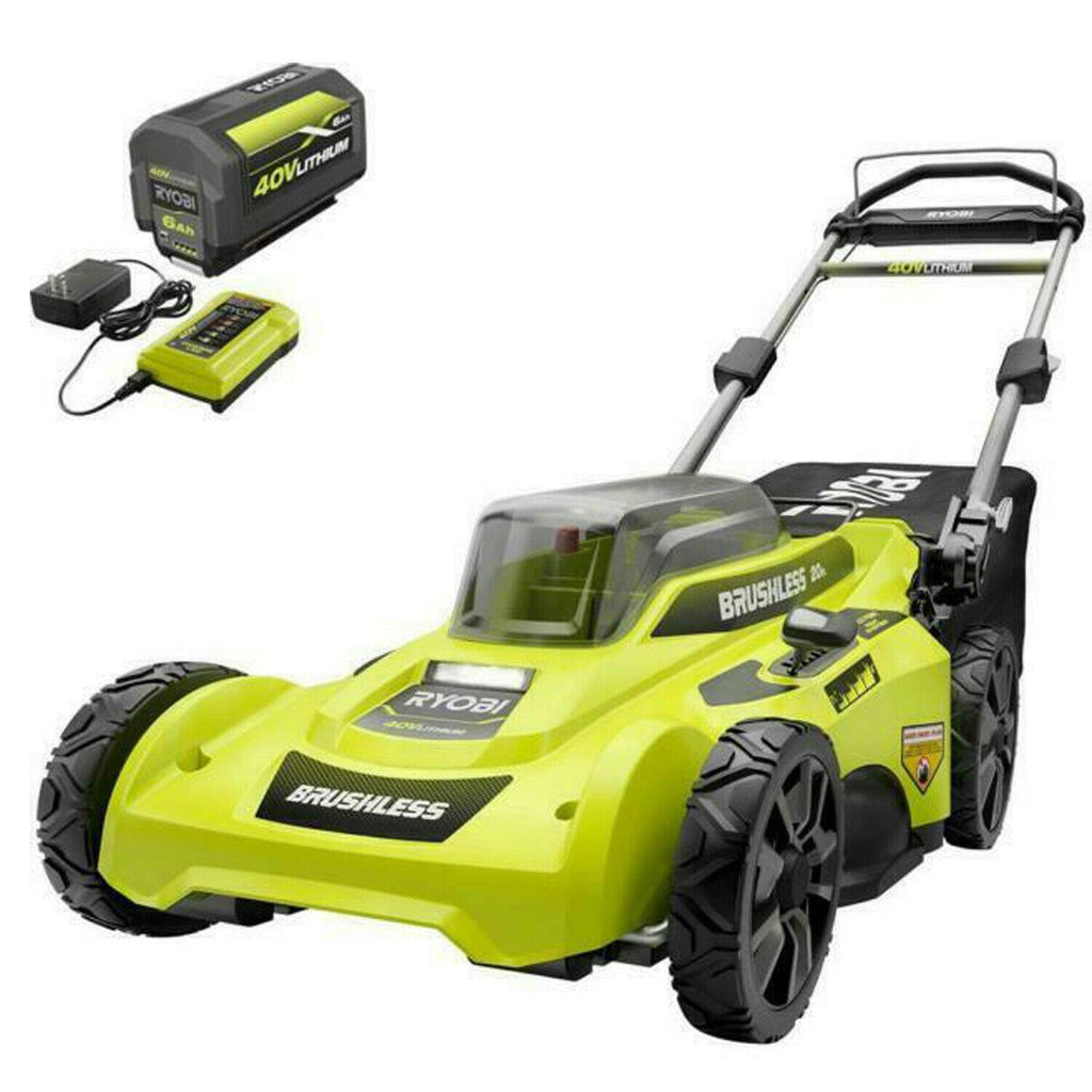 Battery Power Push Mower Brushless 20 in. Cordless 40V RY40111