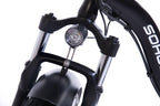 SOHOO 48V500W13AH 20" Adult Folding Step-Thru Fat Tire eBike Mountain Bicycle foldable Snow Electric Bicycle (Black)