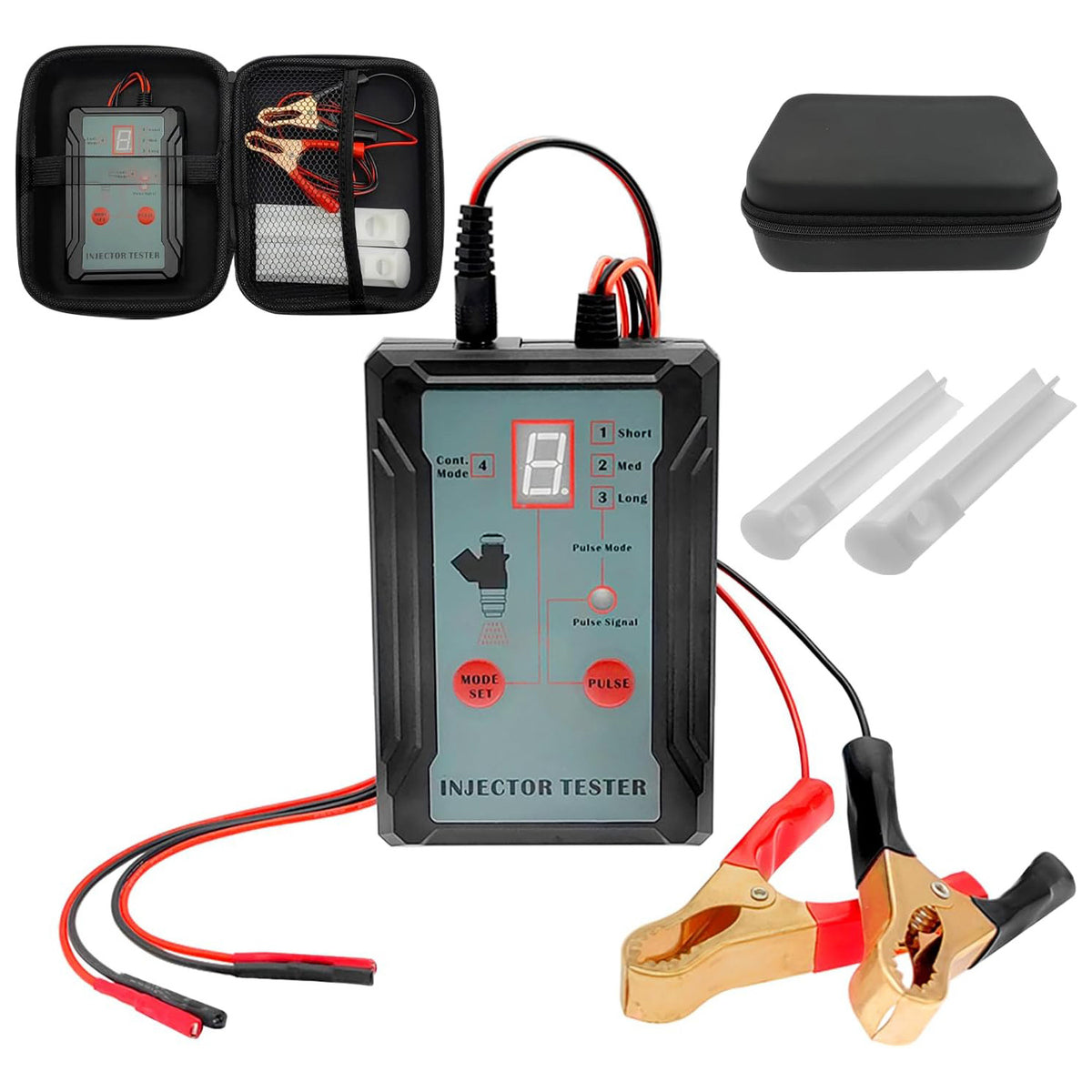 Fuel Injector Tester And Adapter For Diagnosis Cleaning Of Injectors DIY Cleaning Tool Kits Switchable Short-circuit Protection