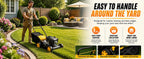 132CC Gas Lawn Mower 16-Inch with 45L Grass Bag and Height Adjustment | 4-stroke engine, 16-inch cutting width, 45L grass bag, 8-position height adjustment for small to medium yards