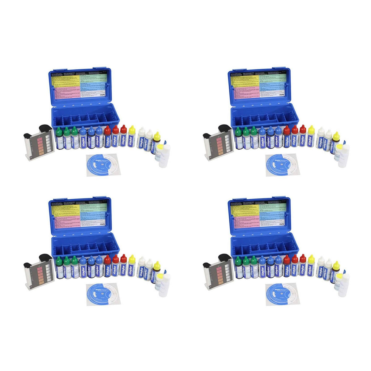 Taylor K2006  Swimming Pool Water FAS-DPD Chlorine pH Alkaline Test Kit (4 Pack)