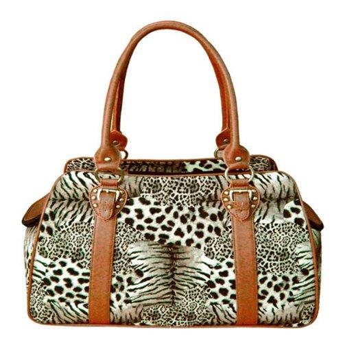 Backbone  Leather Pet Carrier, Leopard