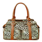 Backbone  Leather Pet Carrier, Leopard