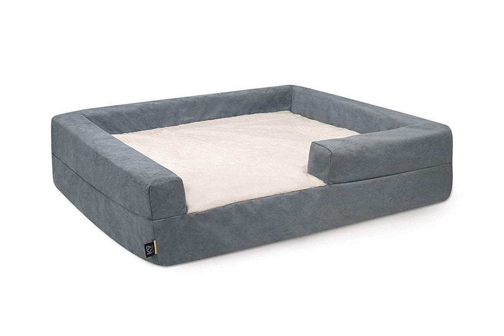K9 Ballistics Easy Clean Dog Bed Washable Orthopedic, Urine Proof for Incontinent Dogs, Slip Off Cover for Machine Wash, Small, Medium, Large, X-Large,  Fur &amp; Microfiber