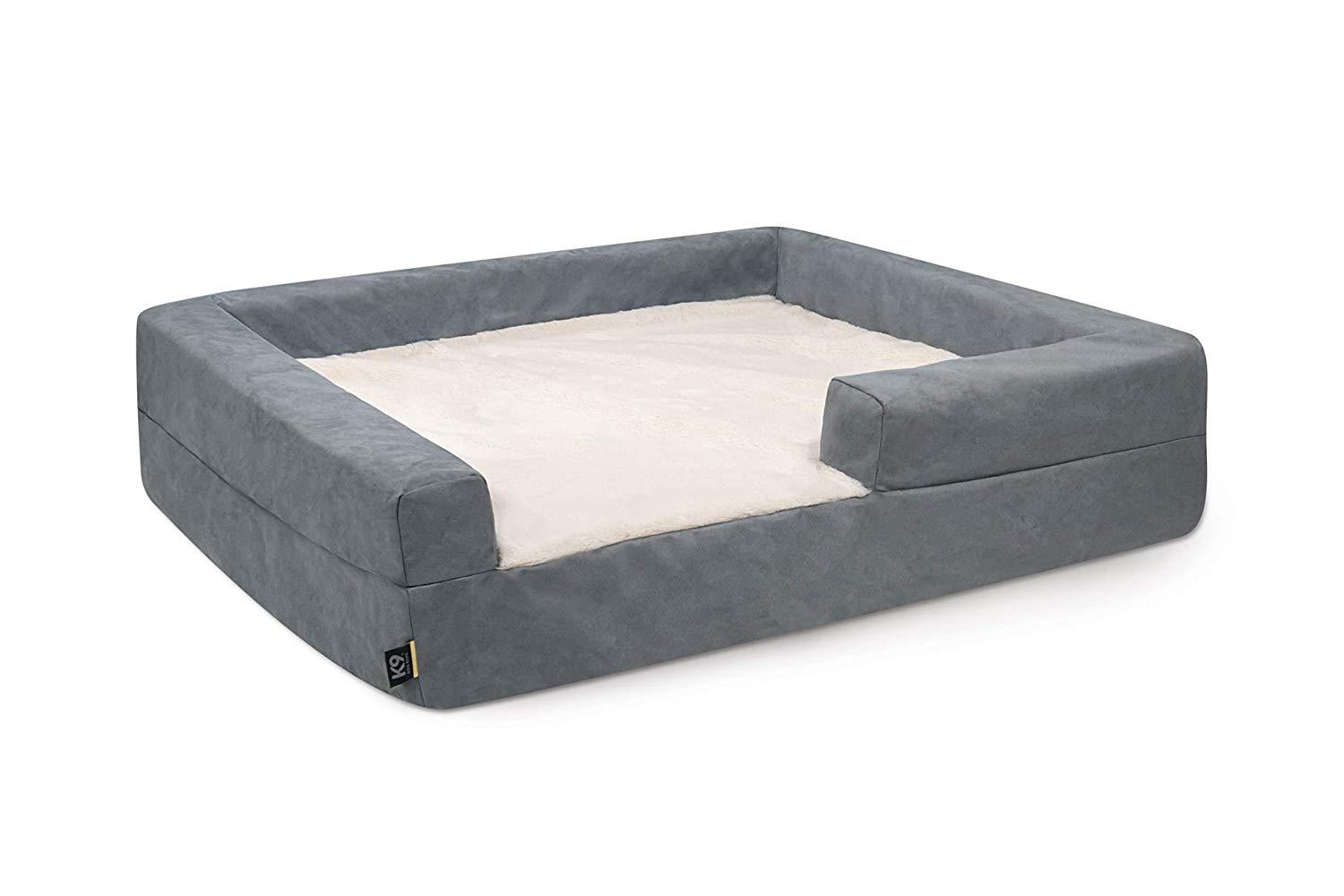 K9 Ballistics Easy Clean Dog Bed Washable Orthopedic, Urine Proof for Incontinent Dogs, Slip Off Cover for Machine Wash, Small, Medium, Large, X-Large,  Fur &amp; Microfiber