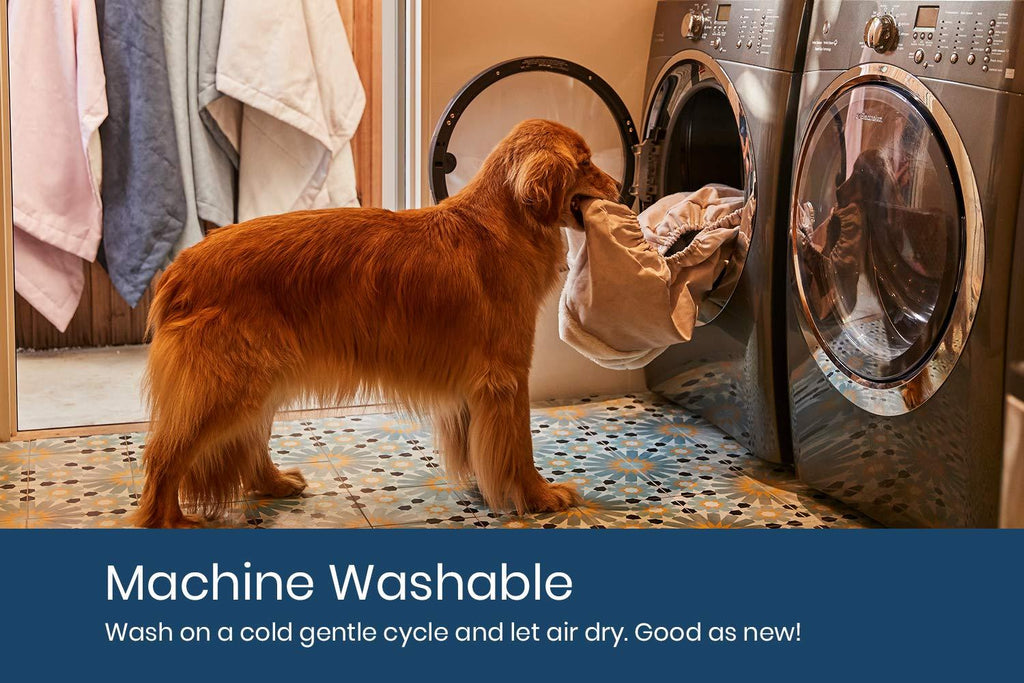 K9 Ballistics Easy Clean Dog Bed Washable Orthopedic, Urine Proof for Incontinent Dogs, Slip Off Cover for Machine Wash, Small, Medium, Large, X-Large,  Fur &amp; Microfiber