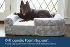 K9 Ballistics Easy Clean Dog Bed Washable Orthopedic, Urine Proof for Incontinent Dogs, Slip Off Cover for Machine Wash, Small, Medium, Large, X-Large,  Fur &amp; Microfiber