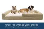K9 Ballistics Easy Clean Dog Bed Washable Orthopedic, Urine Proof for Incontinent Dogs, Slip Off Cover for Machine Wash, Small, Medium, Large, X-Large,  Fur &amp; Microfiber