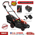 40V 16 Inch Cordless Twin Force Lawn Mower w/ 2x4Ah Batteries & Charger Included