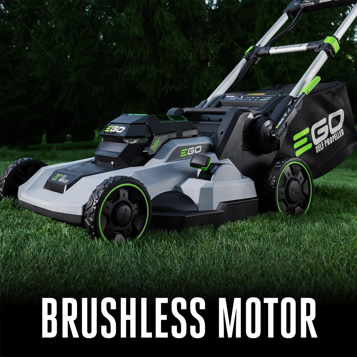 21-Inch Electric Lawn Mower, Self-Propelled Cordless, Includes 56V 6.0Ah Battery and 320W Charger (LM2114SP) Plus Extra 21" Mower High-Lift Blade (AB2103)
