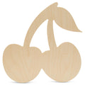 Unfinished Wooden Cherries Cutout, 12", Pack of 250 Wooden Shapes for Crafts and Summer Decor and Crafting, by Woodpeckers