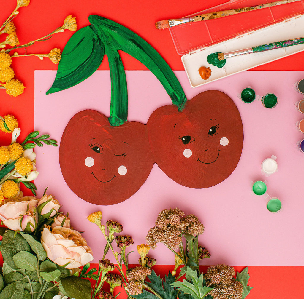 Unfinished Wooden Cherries Cutout, 12", Pack of 250 Wooden Shapes for Crafts and Summer Decor and Crafting, by Woodpeckers