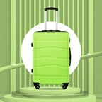 Luggage 3 Piece Set Suitcase ABS Hardshell with Spinner Wheels and TSA Lock 20in 24in 28in (Apple Green)