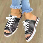 Summer New Arrival Fashion Women Denim Canvas Slippers