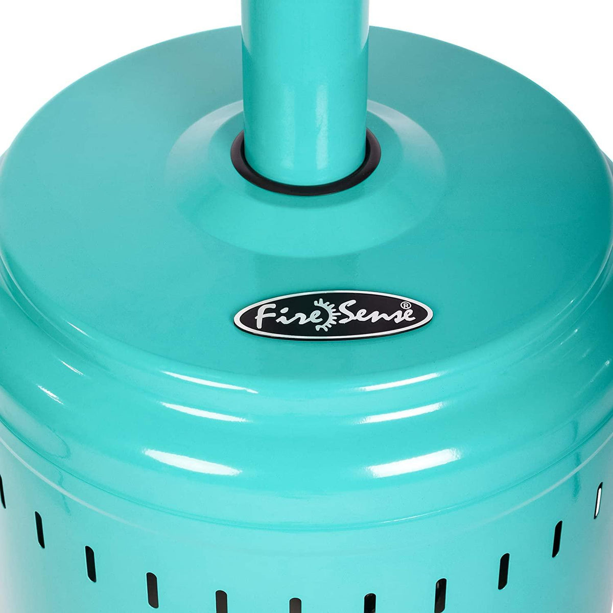 61130 All Seasons Patio Heater with Wheels 46,000 BTU Output Electronic Ignition System Portable Outdoor Propane Heater For Commercial &amp; Residential - Aqua Blue