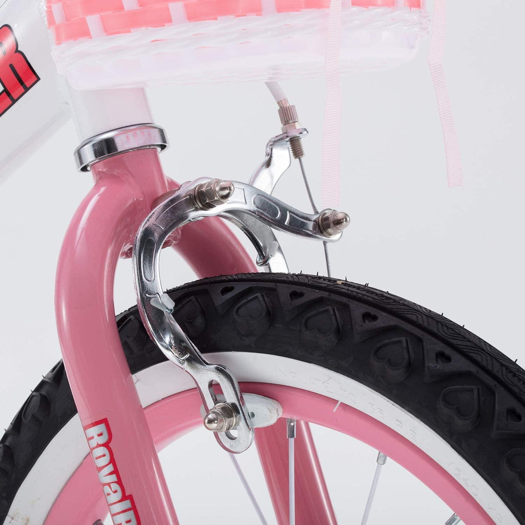 Royalbaby Jenny Princess Pink Girls Bike with Training Wheels and Basket, Best Gifts for Girls. 12 Inch, 14 Inch, 16 Inch Avaliable (Pink, 14 Inch)