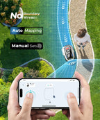 N1600 PRO Wireless Robot Lawn Mower, RTK+Vision Navigation, 0.4 Acre Coverage, APP Smart Control, Multi-Zone Mowing, Ordered Cutting Path, Smart Robot Lawn Mower for Yards