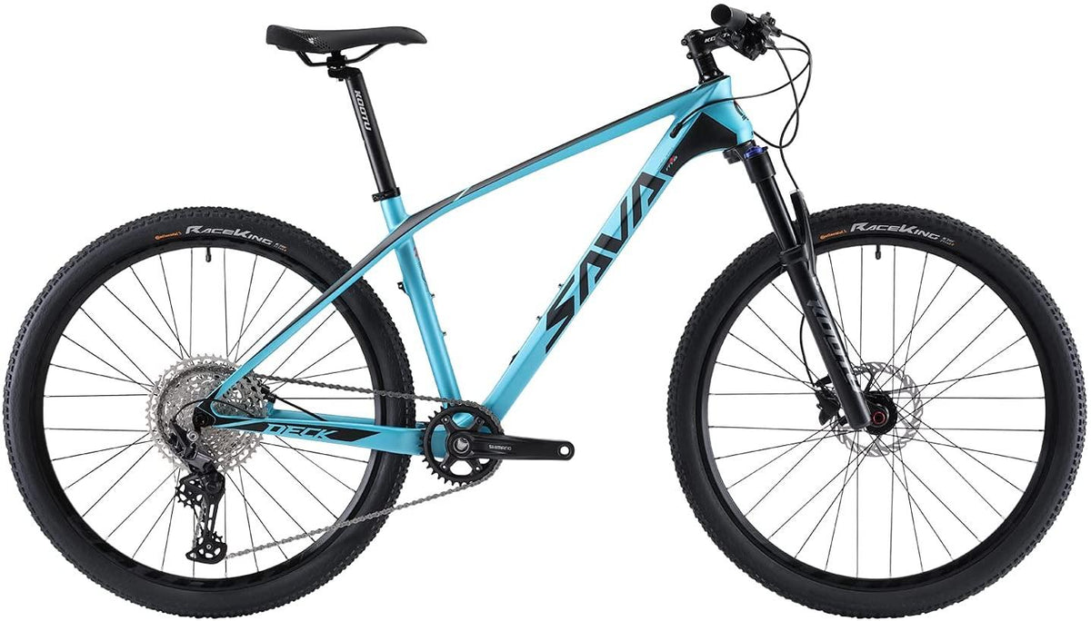 SAVADECK Carbon Fiber Mountain Bike, DECK6.1 MTB 27.5" Complete Hard Tail Mountain Bicycle 12 Speeds with  DEORE M6100 Group Set