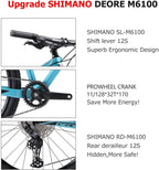 SAVADECK Carbon Fiber Mountain Bike, DECK6.1 MTB 27.5" Complete Hard Tail Mountain Bicycle 12 Speeds with  DEORE M6100 Group Set