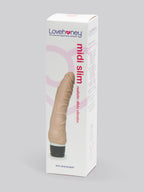 Lovehoney Silicone 7 Function Slim Realistic Dildo Vibrator 6.5 Inch, Flesh Pink