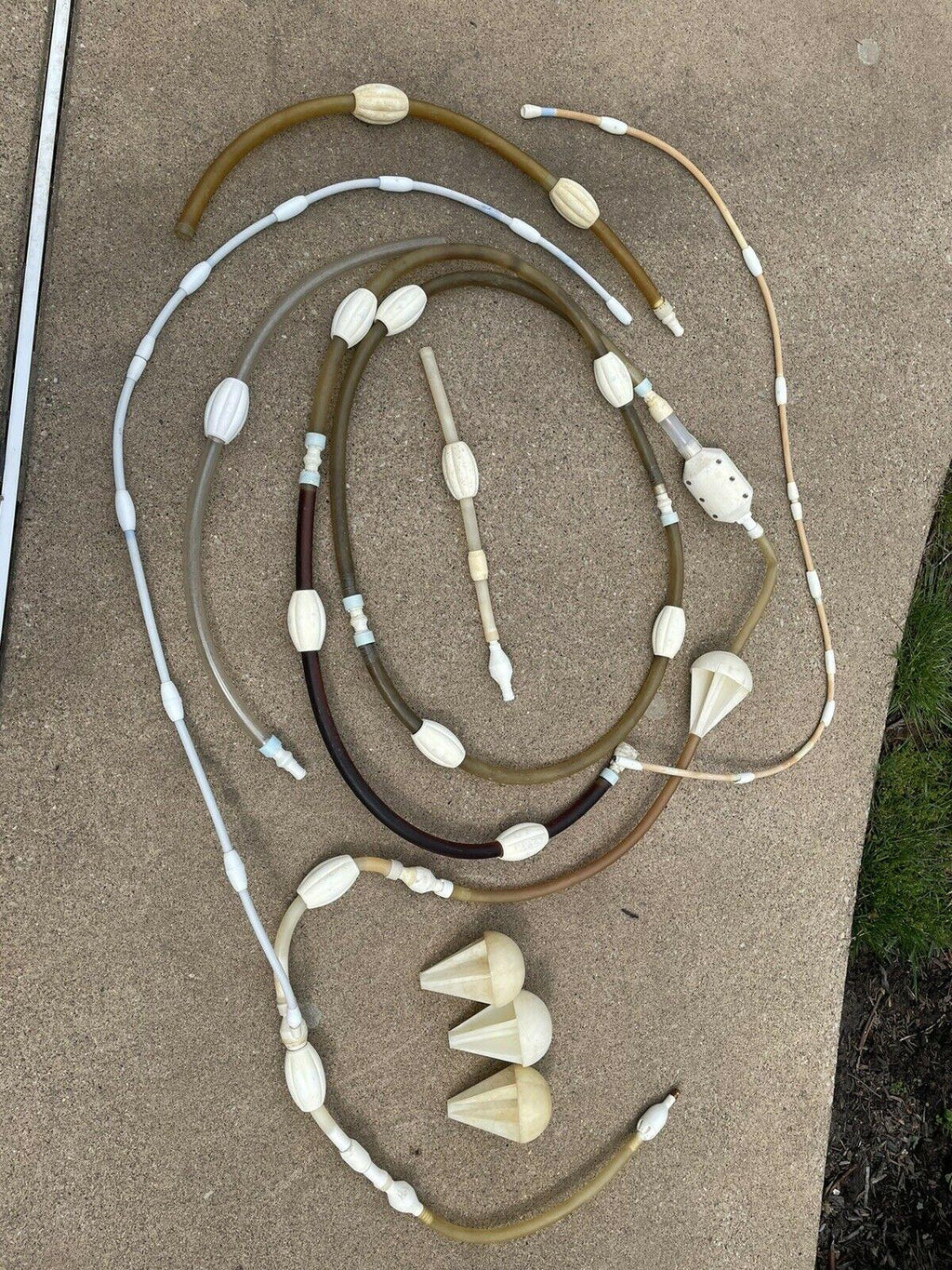 jandy ray vac pool cleaner whip &amp; hose assembly components. with backup valve