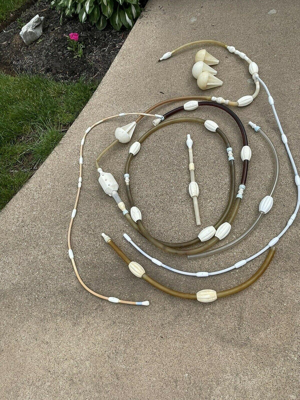 jandy ray vac pool cleaner whip &amp; hose assembly components. with backup valve