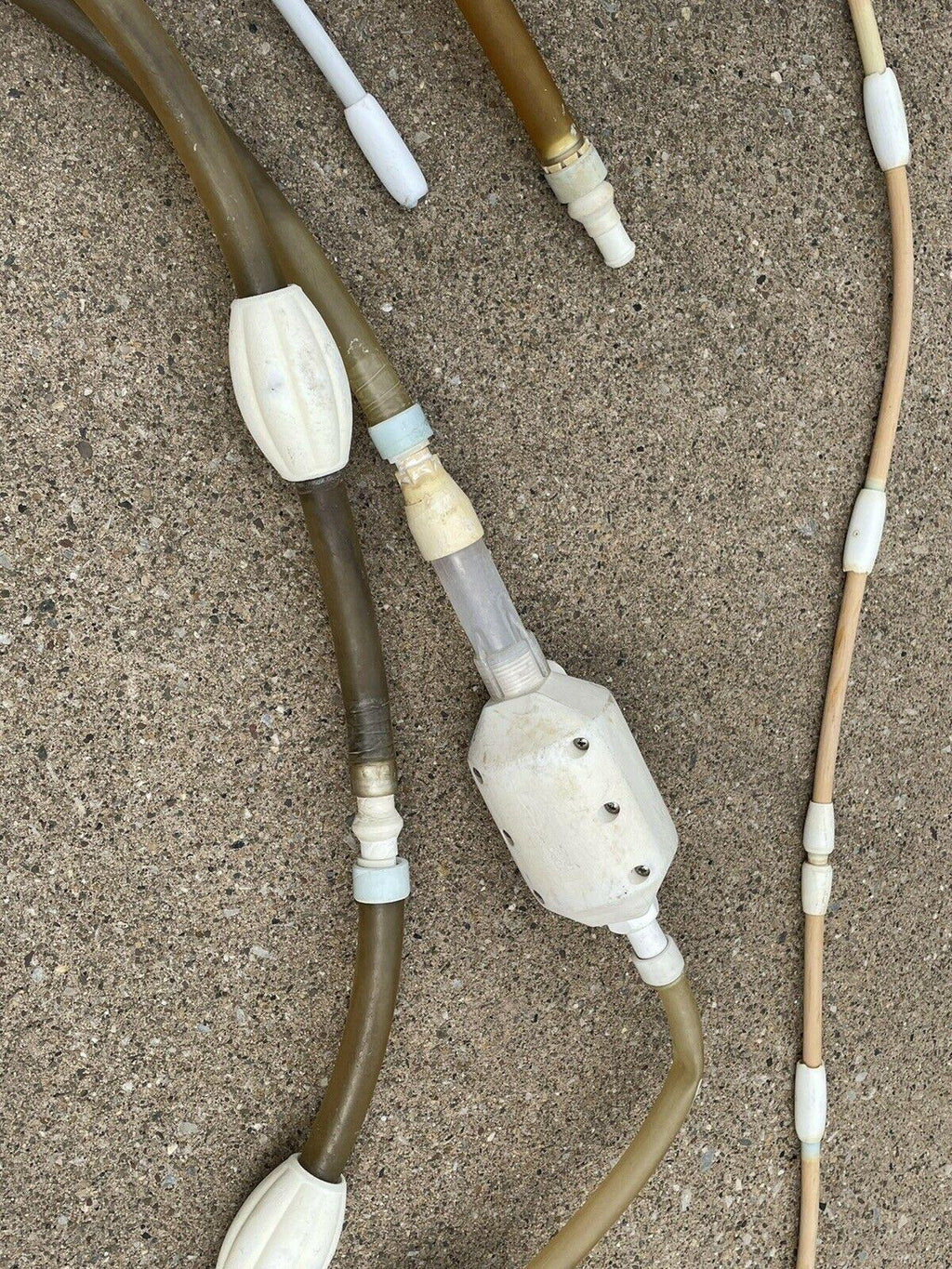 jandy ray vac pool cleaner whip &amp; hose assembly components. with backup valve