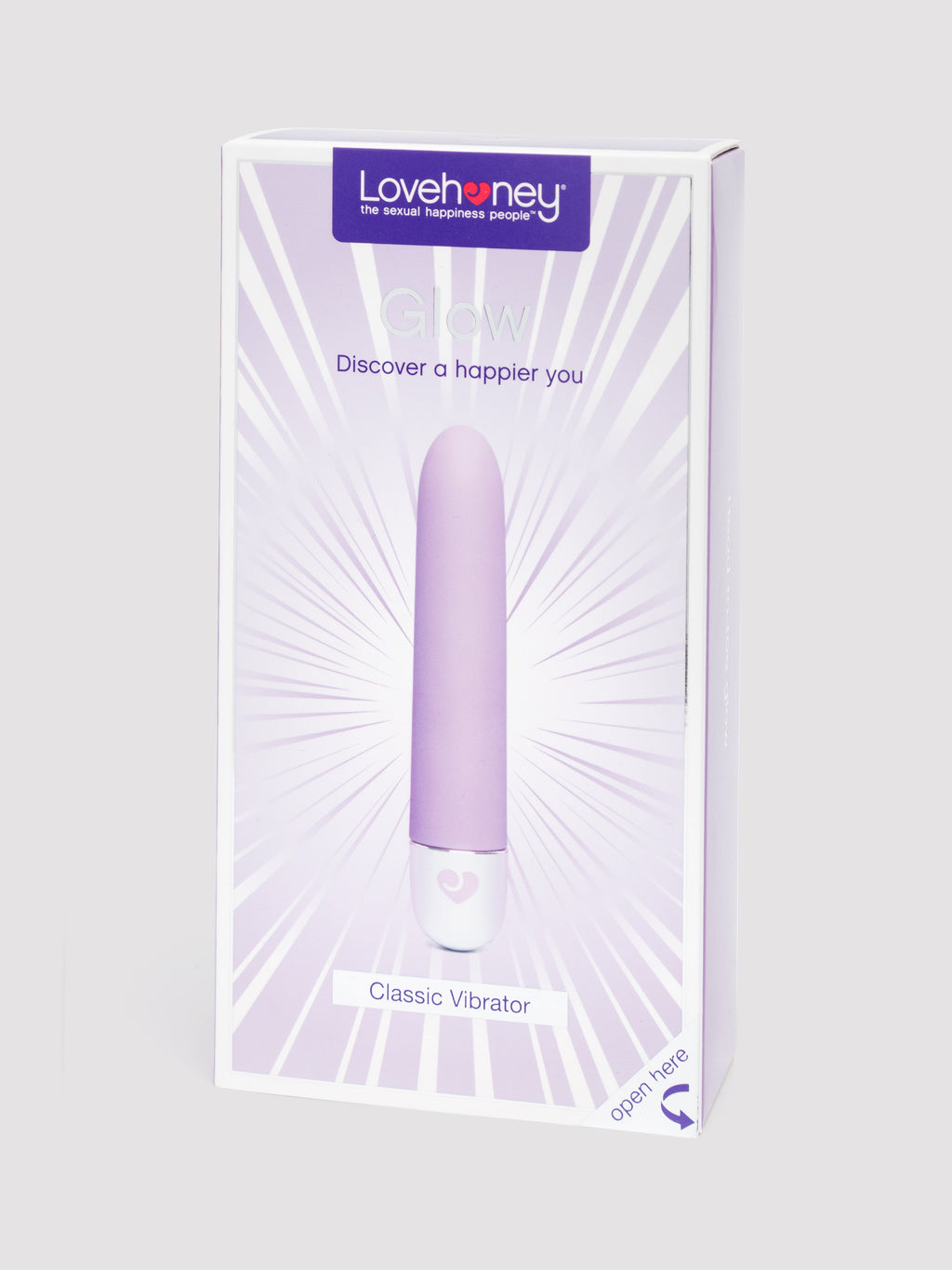 Lovehoney Glow 10 Function Silicone Mini Classic Vibrator, Purple