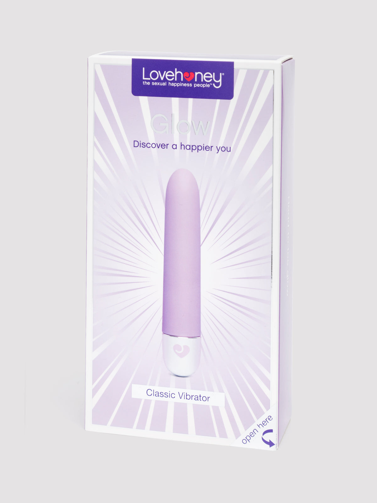 Lovehoney Glow 10 Function Silicone Mini Classic Vibrator, Purple