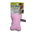 Li'l Pals Plush Man Dog Toy - Plush Pink Dog Bone Toy (126 Pack)