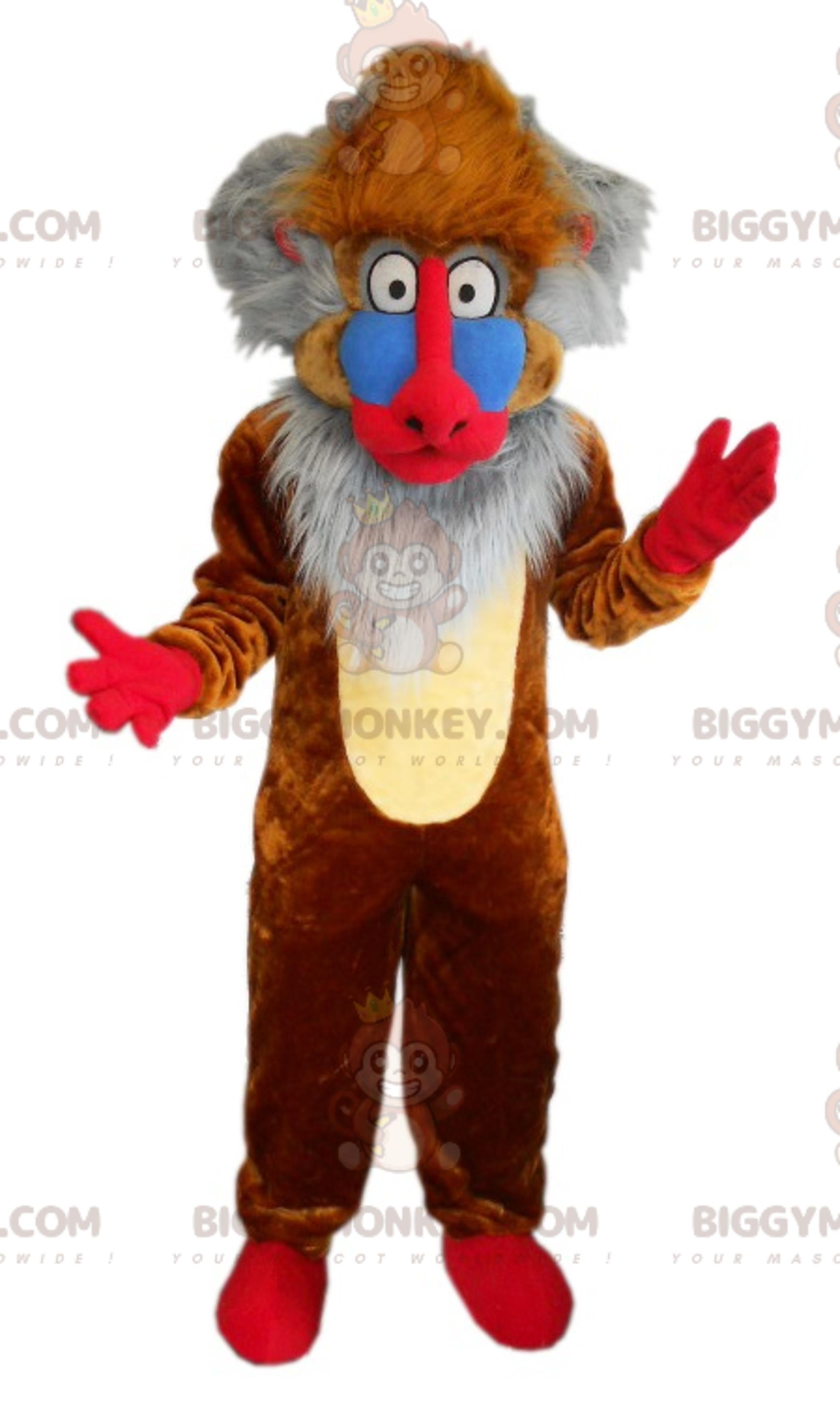 BIGGYMONKEYMascot Costume Rafiki Famous Monkey from The Lion King cartoon