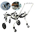 4 Wheel Dog Wheelchair,Adjustable Full Body Support Cart Pet Auxiliary WalDevice Hind Leg Rehabilitation Auxiliary Car,XXL