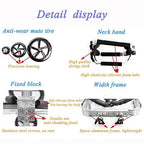 4 Wheel Dog Wheelchair,Adjustable Full Body Support Cart Pet Auxiliary WalDevice Hind Leg Rehabilitation Auxiliary Car,XXL