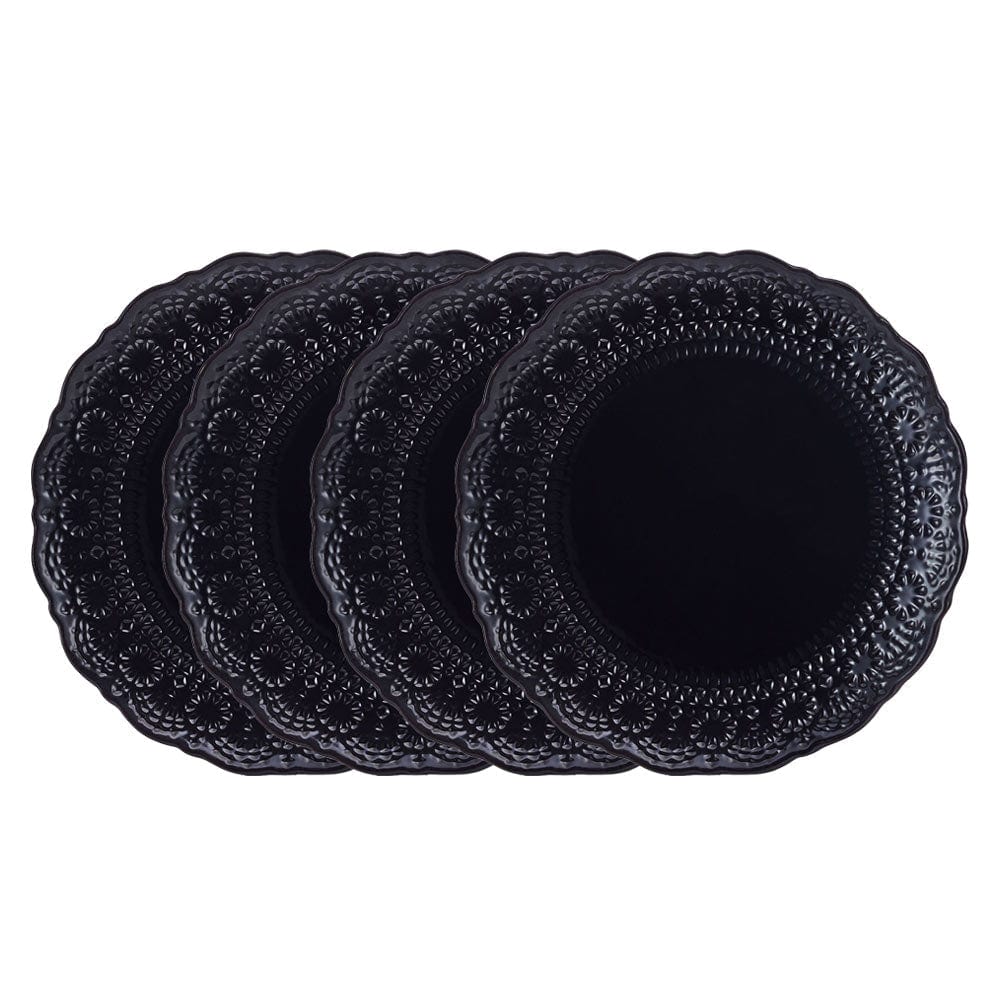 Chateau Midnight Set of 4 Dinner Plates