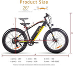 750W Fat Tire Electric Bike Adults BAFAGN Motor Electric Mountain E-Bike Samsung 48V Lithium Battery  7-Speed Snow Bicycle E Bikes UL GCC
