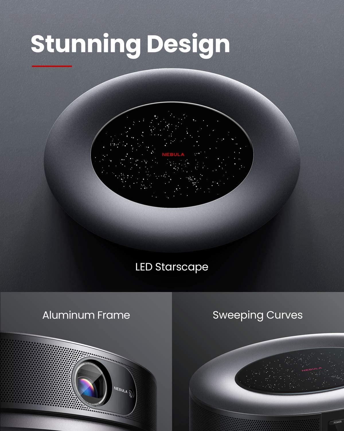 anker nebula cosmos max 4k projector uhd home theater android tv dolby 3d apps
