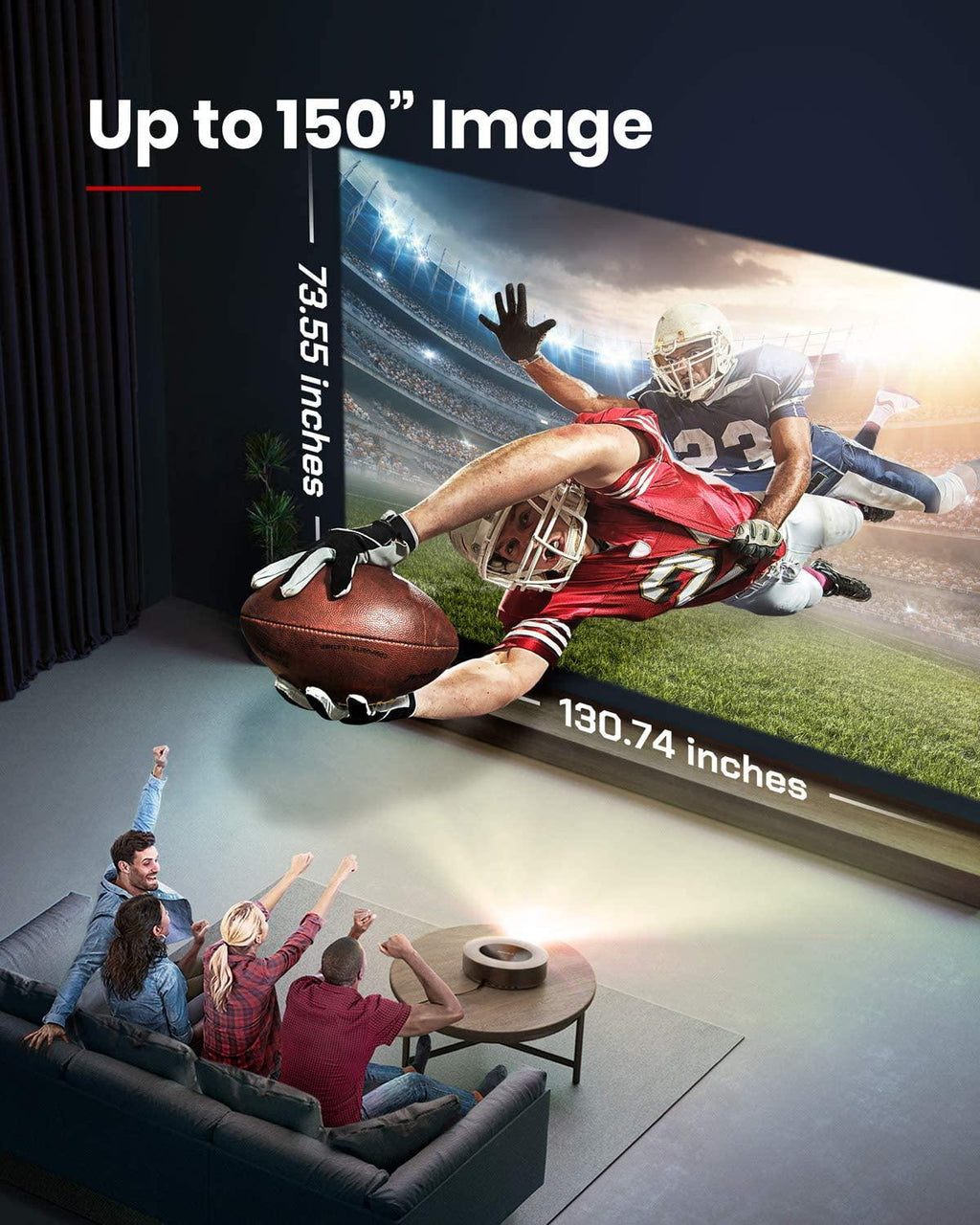 anker nebula cosmos max 4k projector uhd home theater android tv dolby 3d apps