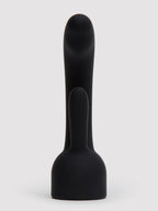 Doxy Number 3 Black Silicone Rabbit Wand Attachment , Black